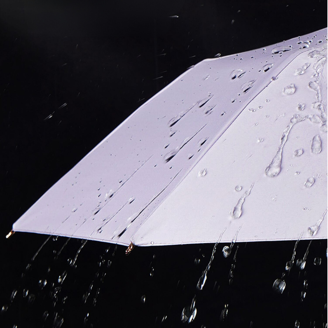 紫陽花の3段折りたたみ傘(晴雨兼用傘)8本骨/16本骨 二枚生地