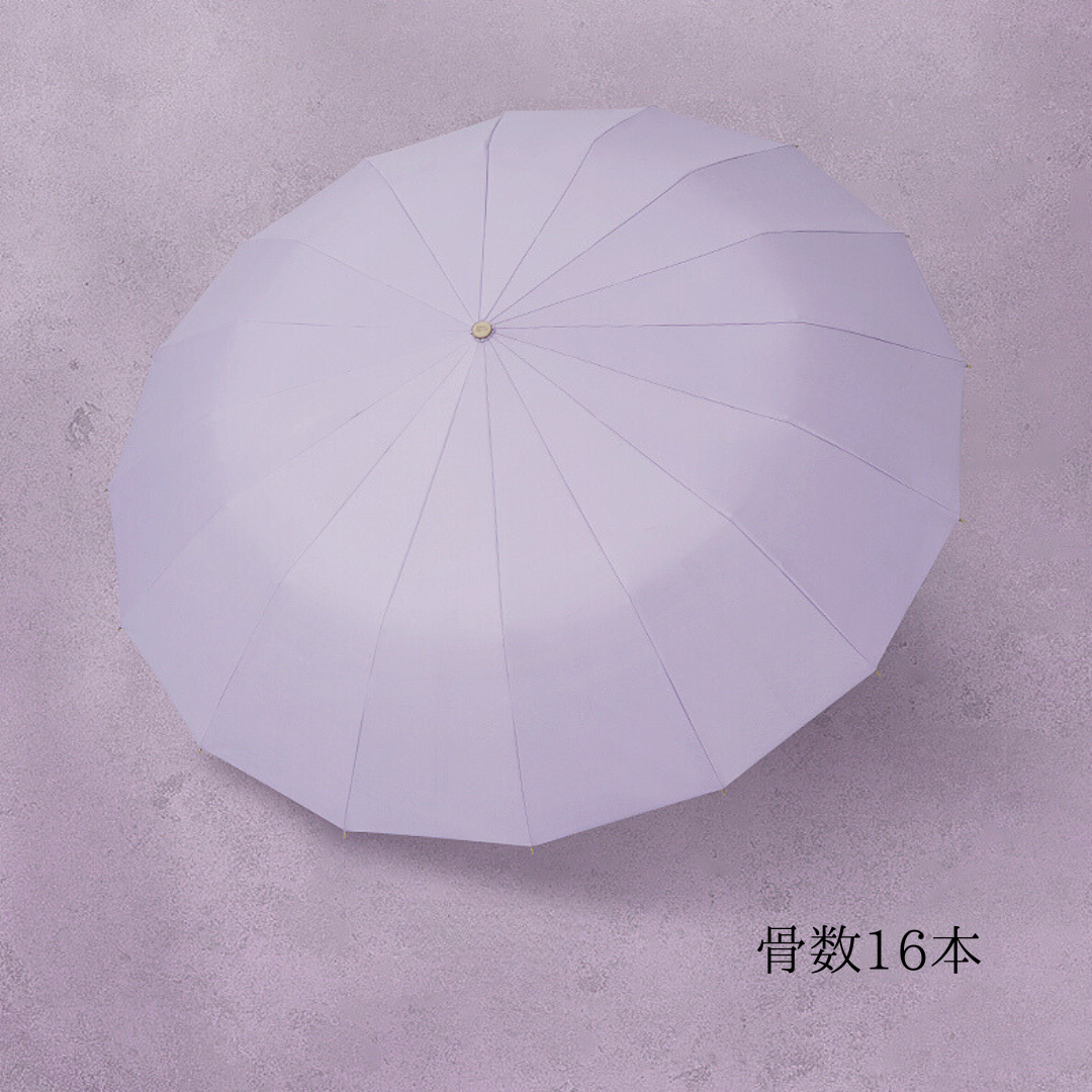 紫陽花の3段折りたたみ傘(晴雨兼用傘)8本骨/16本骨 二枚生地