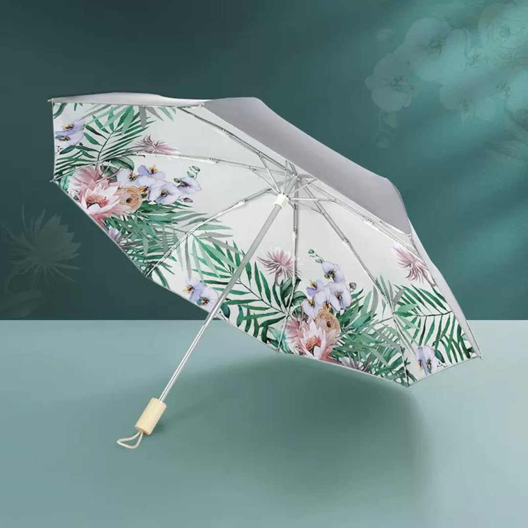 月花美人 晴雨兼用折りたたみ傘 8本骨 UPF50+