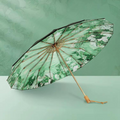 ゴッホ 白薔薇 晴雨兼用折りたたみ傘 16本骨 UPF50+