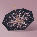夜桜柄 晴雨兼用折りたたみ傘 UPF50+