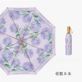 紫陽花 晴雨兼用折りたたみ傘 UPF50+