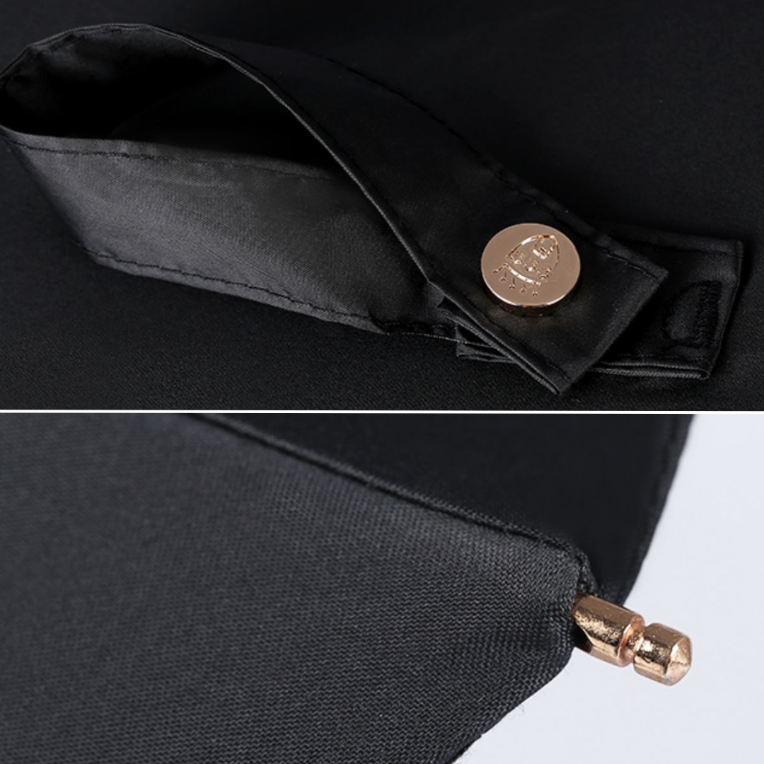 スタンダート・ワインレッド 晴雨兼用折りたたみ傘 8本骨 UPF50+