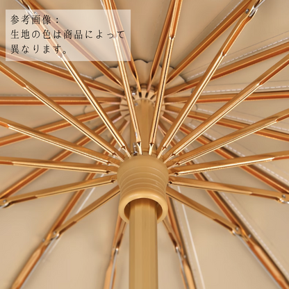Standard Color Styleの3段折りたたみ傘（晴雨兼用傘）16本骨