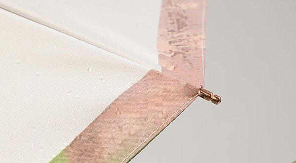 ヒューゴ・ダルノート”城の入り口のライラックの茂み”３段折りたたみ晴雨兼用傘 8本骨