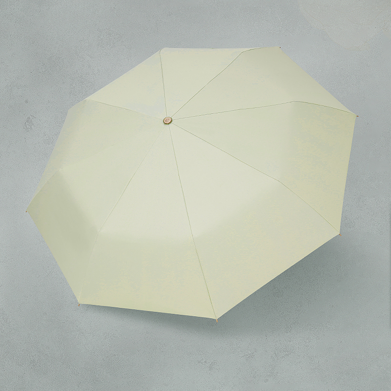 白牡丹柄 晴雨兼用折りたたみ傘 8本骨 UPF50+