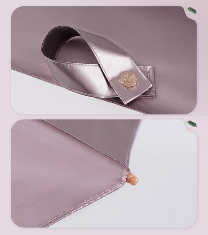 軽量・ゴッホの野薔薇の6段折りたたみフラット傘【小型ポケットサイズ】（日傘）6本骨
